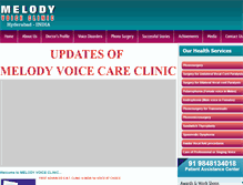 Tablet Screenshot of melodyvoicecareclinic.com